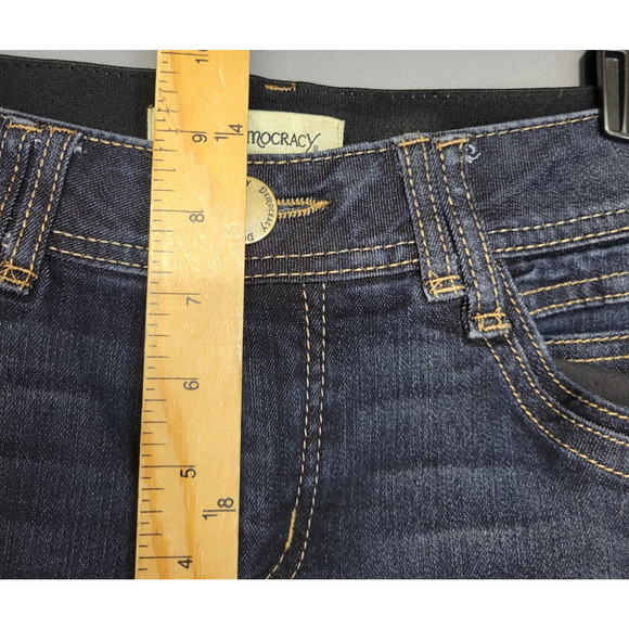Democracy Jeans Womens 6 Blue Dark Wash Skinny Ab Technology Stretch Denim - Picture 8 of 15